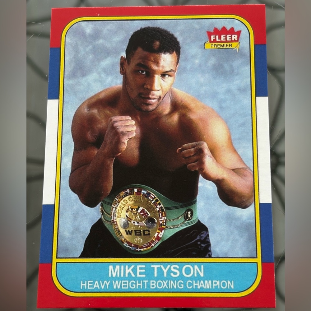Mike Tyson 2018 Sports Journal 1986 Retro Style Boxing Champion Card